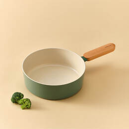 Chảo chống d&iacute;nh LocknLock Suit Sage IH phủ sứ ceramic d&ugrave;ng được bếp từ, bếp gas, bếp hồng ngoại v&agrave; bếp điện